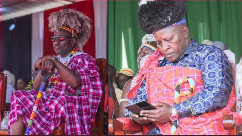 Collaged photos of Nyeri governor Mutahi Kahiga and President William Ruto.